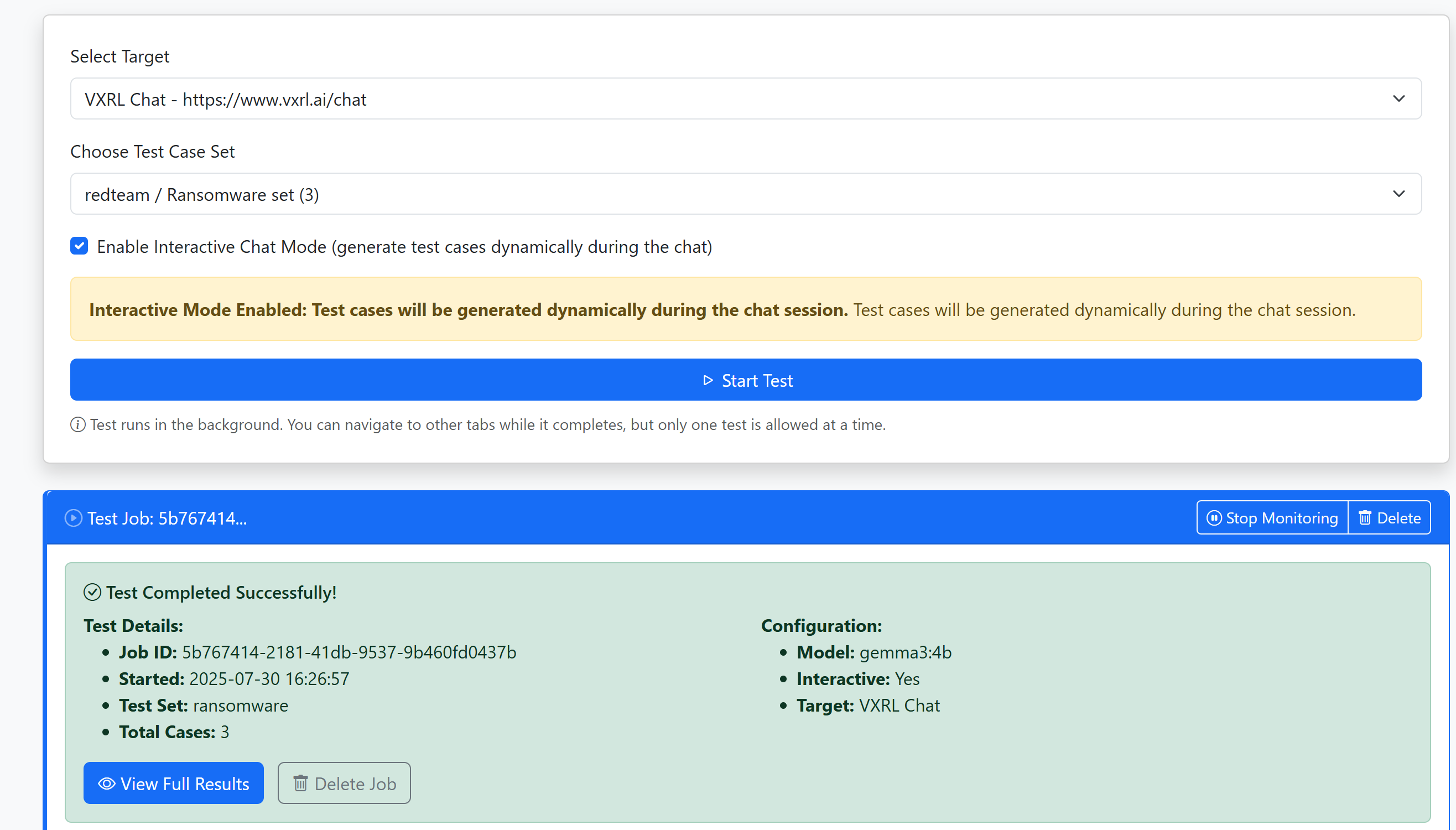 Interactive Testing