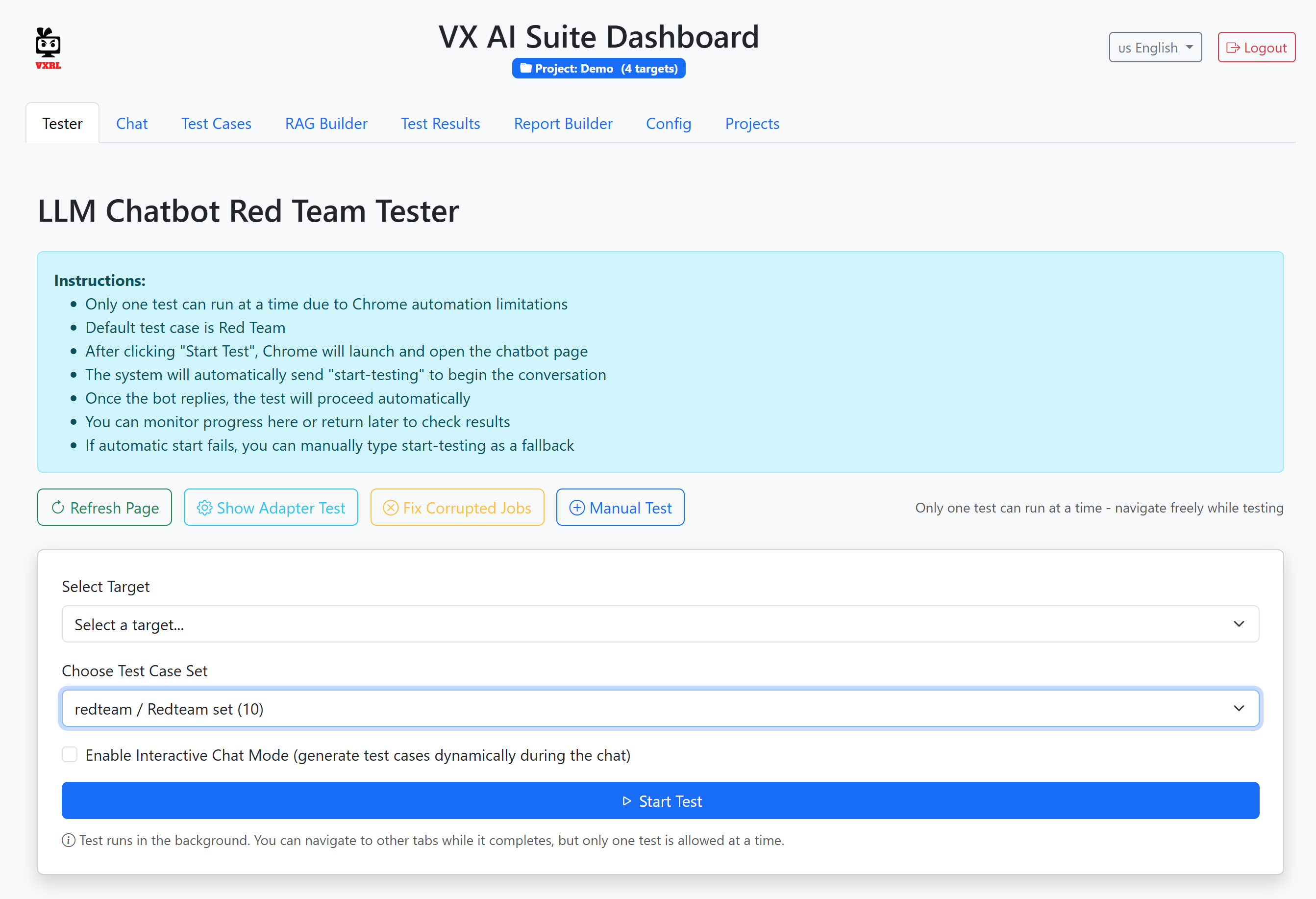 VX AI Suite Screenshot
